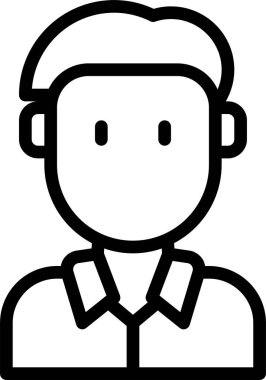 erkek avatar kişi tasarımı, vektör illüstrasyonu  