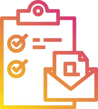 e- posta simgesi vektör illüstrasyonu 