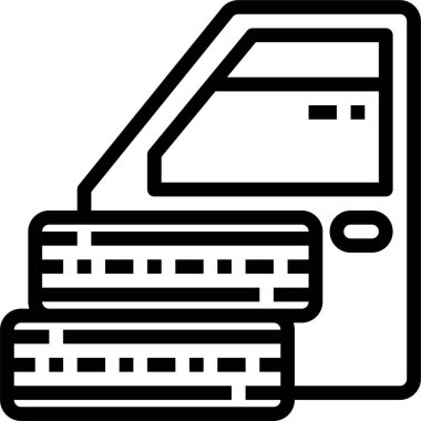 Lastik tekerleğinin vektör çizimi