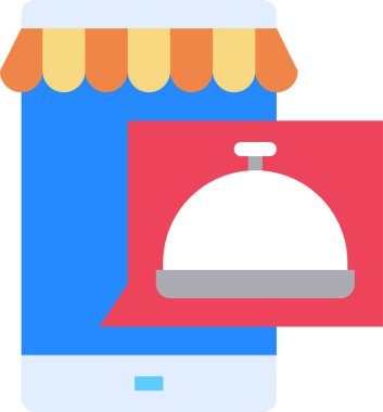  çevrimiçi restoran konsepti vektör illüstrasyonu