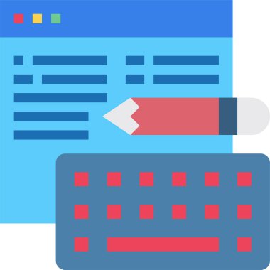 kopyalama konsepti, düz vektör simgesi