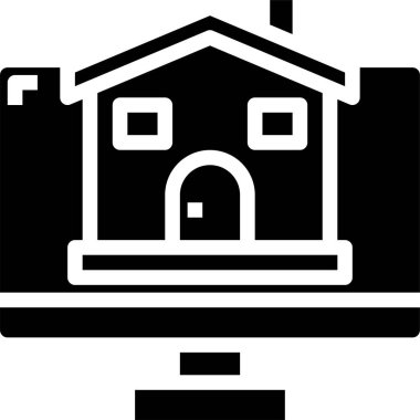 ev simgesi vektör illüstrasyonu