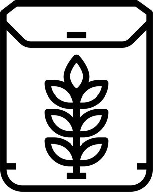 pirinç torbasının vektör illüstrasyonu