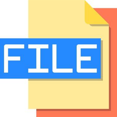 belge simgesi, vektör çizimi 