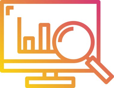 Grafiğin minimalist vektör simgesi 