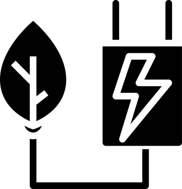 Ekoloji minimalist vektör simgesi