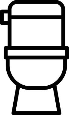 minimalistic vector icon of toilet 