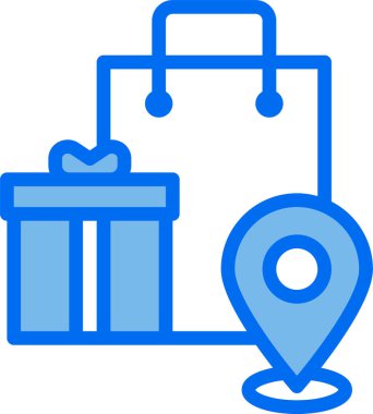 Pin konumunun minimalist vektör simgesi 