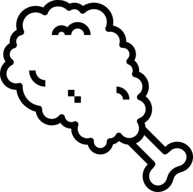 tavuk simgesi, vektör illüstrasyonu