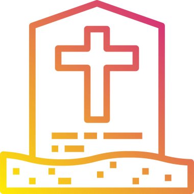 Mezar taşı vektör illüstrasyonu