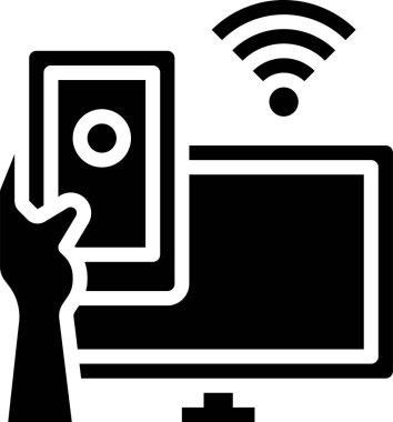 Akıllı telefon simgesinin vektör illüstrasyonu