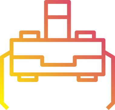 Elektronik şalterin vektör illüstrasyonu 