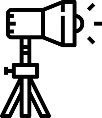 minimalistic vector icon of spotlight