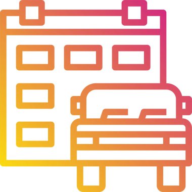 Arabayla takvimin vektör illüstrasyonu