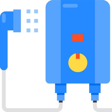 Duşun minimalist vektör simgesi