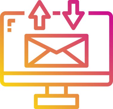 e- posta simgesi vektör illüstrasyonu 