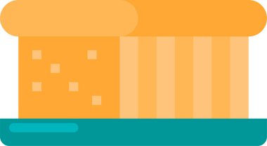 ekmek düzlüğü simgesi, vektör illüstrasyonu