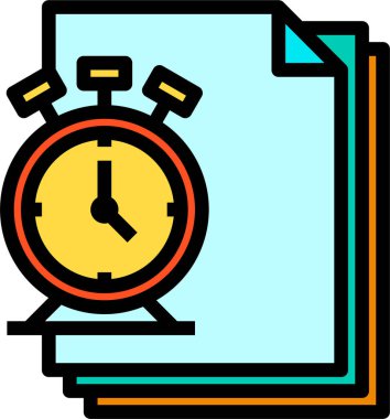 belge simgesi, vektör çizimi 