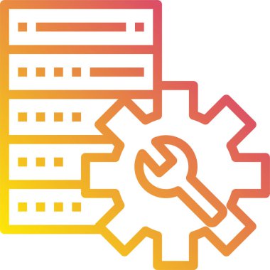 servis minimalist vektör simgesi