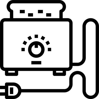 Tost makinesi basit vektör simgesi