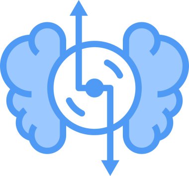 Basit modern fikir simgesi, vektör illüstrasyonu