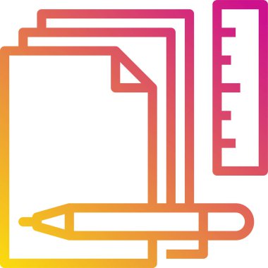 Ofis belgeleri, vektör çizimi