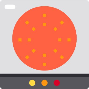 Mutfak elektrikli fırınının vektör çizimi