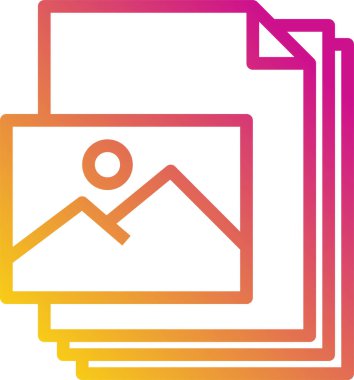 belge simgesi, vektör çizimi 