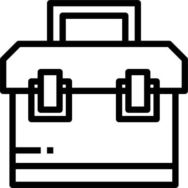 Araç kutusu simgesi, vektör illüstrasyonu