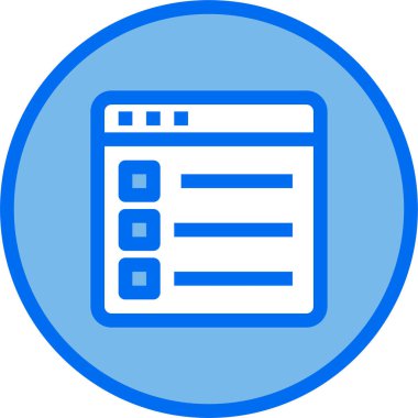 Web tarayıcı, basit vektör simgesi tasarımı