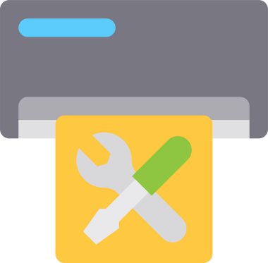 Modern tasarım minimalist vektör simgesi, hava durumu onarımı