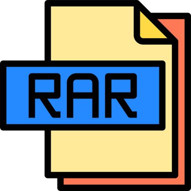 rar-file vektör illüstrasyonu 