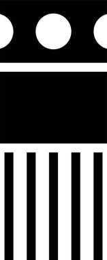 Dijital işlemci simgesi. Çip simgesi. Teknoloji simgesi