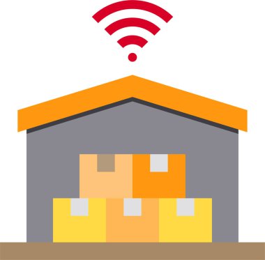 Kablosuz bağlantının basit simgesi, vektör illüstrasyonu