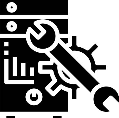 servis minimalist vektör simgesi