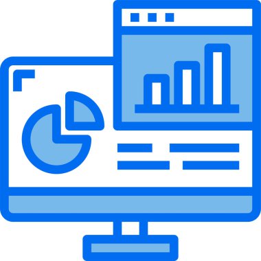 Basit iş web sitesi simgesi grafiği, vektör illüstrasyonu