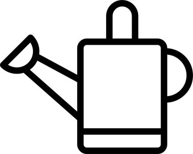 Sulama kutusunun minimalist vektör simgesi 