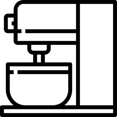 Karıştırıcı Mutfak simgesi, vektör illüstrasyonu