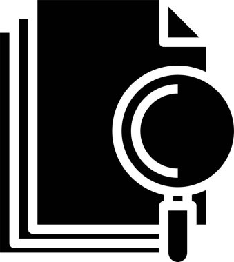 belge simgesi, vektör çizimi 