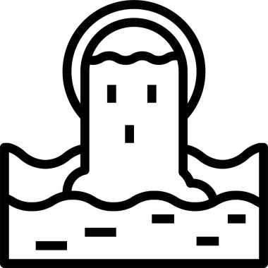 Ekoloji minimalist vektör simgesi