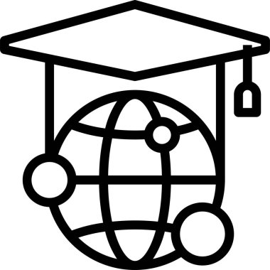 Eğitim simgesi, vektör illüstrasyonu