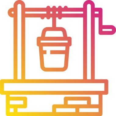 vector illustration of a well