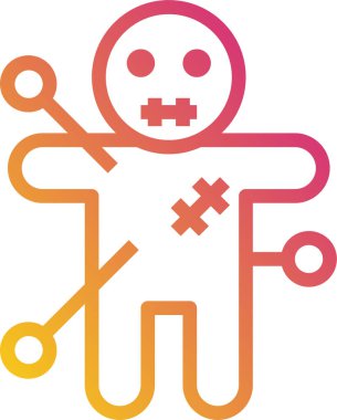 Voodoo bebek vektör çizimi