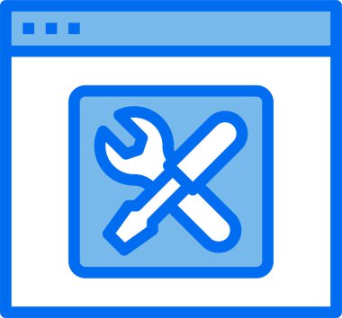 Çevrimiçi tamir web sitesinin vektör çizimi