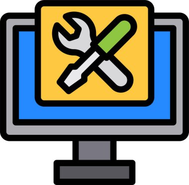 servis minimalist vektör simgesi