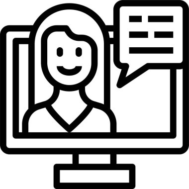 Kadın etkisinin minimalist vektör simgesi