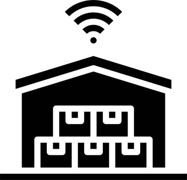 Kablosuz bağlantının basit simgesi, vektör illüstrasyonu