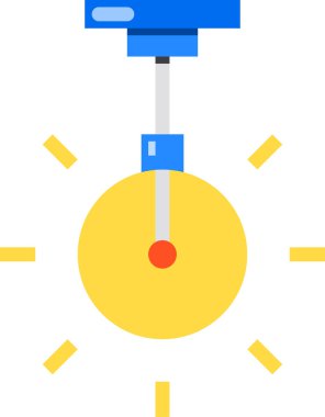 Lamba simgesi vektör illüstrasyonu, ampul simgesi