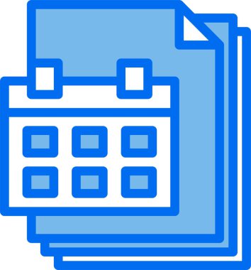 Takvim simgesinin vektör illüstrasyonu