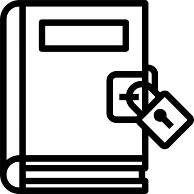 kitap minimalist vektör simgesi